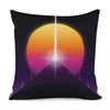 Synthwave Pyramid Print Pillow Cover
