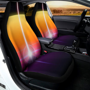 Synthwave Pyramid Print Universal Fit Car Seat Covers