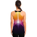 Synthwave Pyramid Print Women's Racerback Tank Top