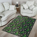 T-Rex And Dino Fossil Pattern Print Area Rug
