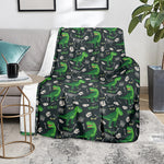 T-Rex And Dino Fossil Pattern Print Blanket
