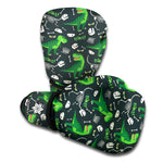 T-Rex And Dino Fossil Pattern Print Boxing Gloves