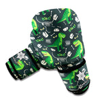 T-Rex And Dino Fossil Pattern Print Boxing Gloves