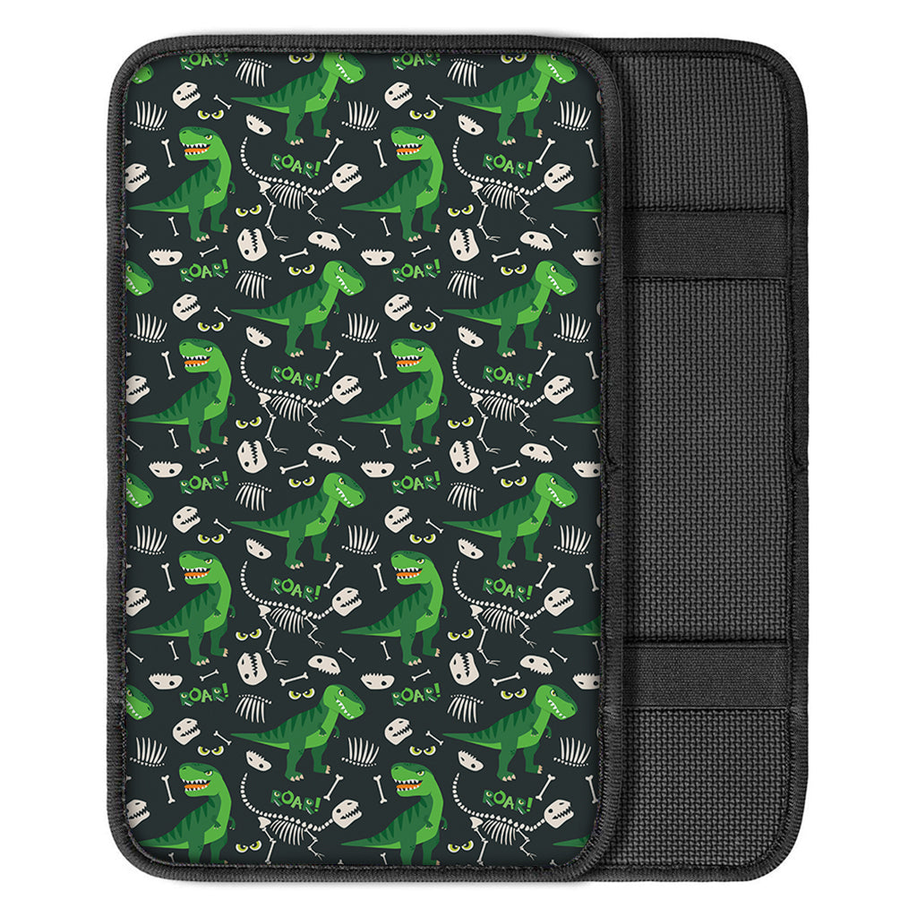 T-Rex And Dino Fossil Pattern Print Car Center Console Cover