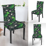 T-Rex And Dino Fossil Pattern Print Dining Chair Slipcover