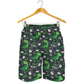 T-Rex And Dino Fossil Pattern Print Men's Shorts