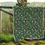 T-Rex And Dino Fossil Pattern Print Quilt
