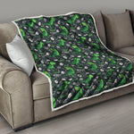 T-Rex And Dino Fossil Pattern Print Quilt