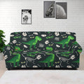 T-Rex And Dino Fossil Pattern Print Sofa Cover