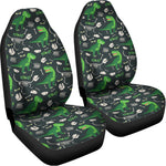 T-Rex And Dino Fossil Pattern Print Universal Fit Car Seat Covers