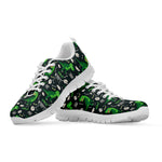T-Rex And Dino Fossil Pattern Print White Sneakers