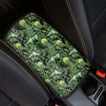 T-Rex Dinosaur And Jurassic Plants Print Car Center Console Cover