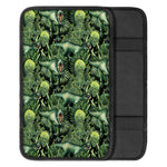 T-Rex Dinosaur And Jurassic Plants Print Car Center Console Cover