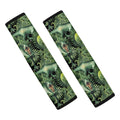 T-Rex Dinosaur And Jurassic Plants Print Car Seat Belt Covers