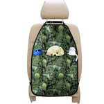 T-Rex Dinosaur And Jurassic Plants Print Car Seat Organizers
