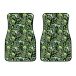T-Rex Dinosaur And Jurassic Plants Print Front Car Floor Mats