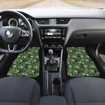 T-Rex Dinosaur And Jurassic Plants Print Front Car Floor Mats