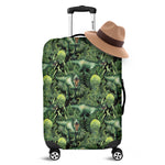 T-Rex Dinosaur And Jurassic Plants Print Luggage Cover