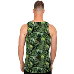 T-Rex Dinosaur And Jurassic Plants Print Men's Tank Top