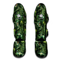 T-Rex Dinosaur And Jurassic Plants Print Muay Thai Shin Guards