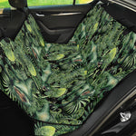 T-Rex Dinosaur And Jurassic Plants Print Pet Car Back Seat Cover