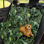 T-Rex Dinosaur And Jurassic Plants Print Pet Car Back Seat Cover
