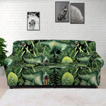 T-Rex Dinosaur And Jurassic Plants Print Sofa Cover