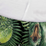 T-Rex Dinosaur And Jurassic Plants Print Sofa Cover