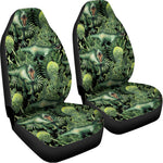 T-Rex Dinosaur And Jurassic Plants Print Universal Fit Car Seat Covers