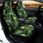 T-Rex Dinosaur And Jurassic Plants Print Universal Fit Car Seat Covers