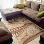 T-Rex Fossil Print Area Rug