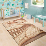 T-Rex Fossil Print Area Rug