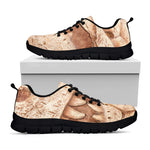 T-Rex Fossil Print Black Sneakers