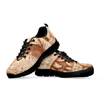 T-Rex Fossil Print Black Sneakers