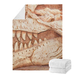 T-Rex Fossil Print Blanket