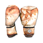 T-Rex Fossil Print Boxing Gloves