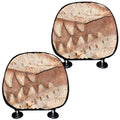 T-Rex Fossil Print Car Headrest Covers