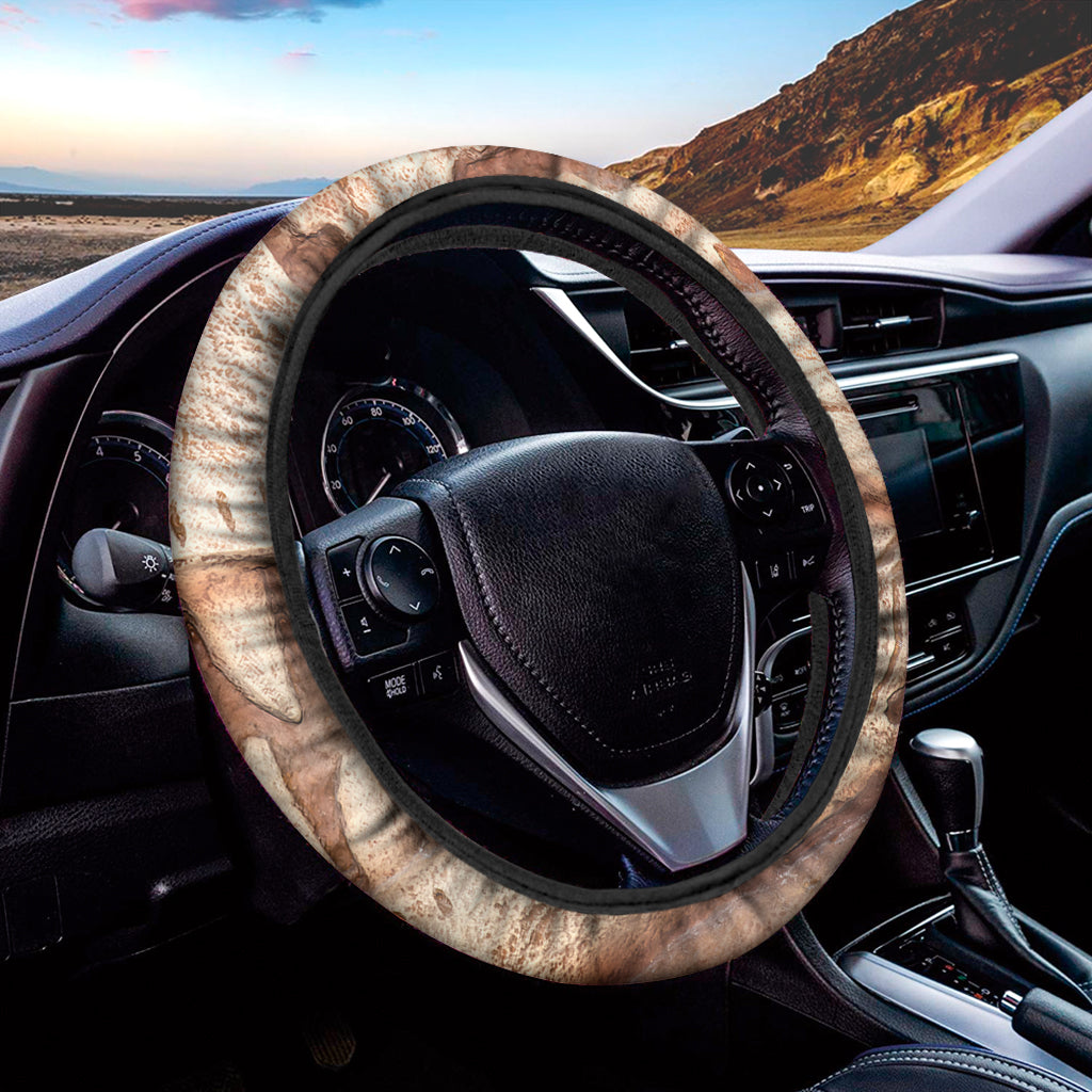 T-Rex Fossil Print Car Steering Wheel Cover