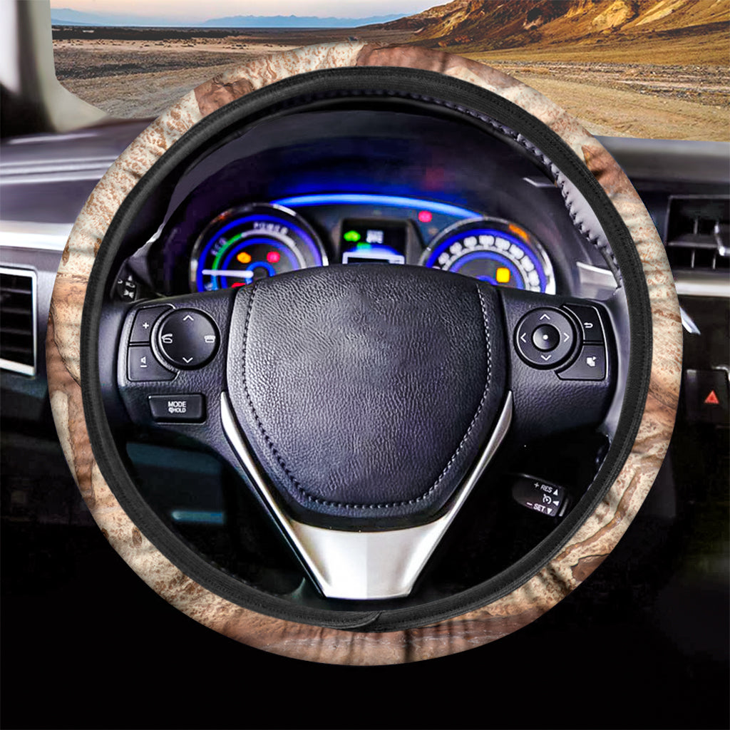 T-Rex Fossil Print Car Steering Wheel Cover