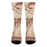 T-Rex Fossil Print Crew Socks