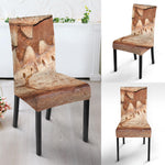 T-Rex Fossil Print Dining Chair Slipcover