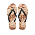 T-Rex Fossil Print Flip Flops