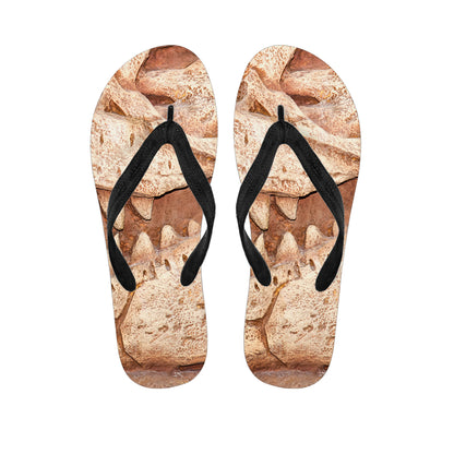 T-Rex Fossil Print Flip Flops