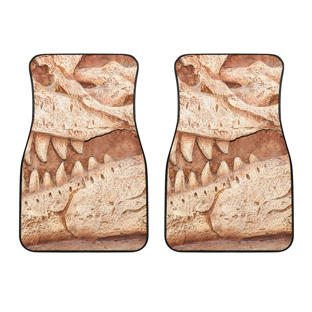 T-Rex Fossil Print Front Car Floor Mats