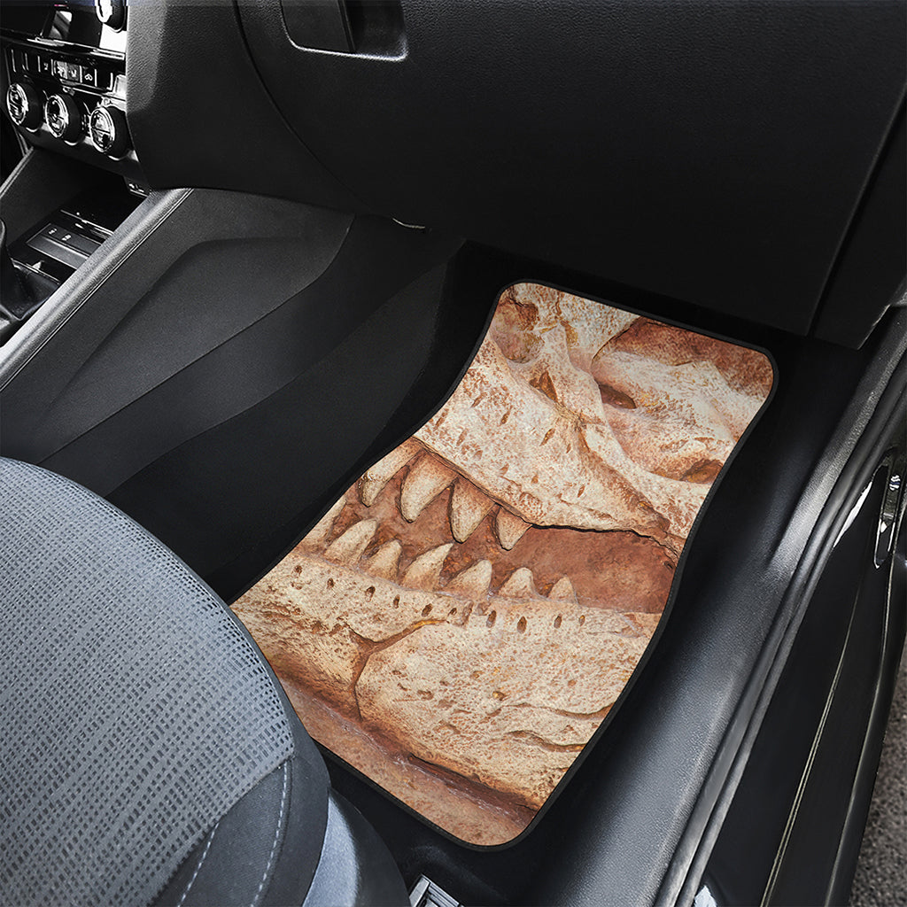 T-Rex Fossil Print Front Car Floor Mats