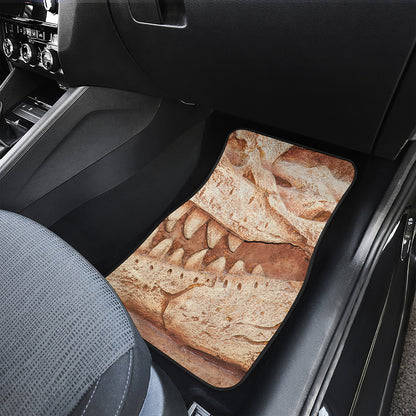 T-Rex Fossil Print Front Car Floor Mats