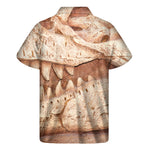 T-Rex Fossil Print Men's Short Sleeve Shirt