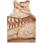 T-Rex Fossil Print Men's Tank Top