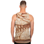 T-Rex Fossil Print Men's Tank Top