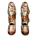 T-Rex Fossil Print Muay Thai Shin Guards